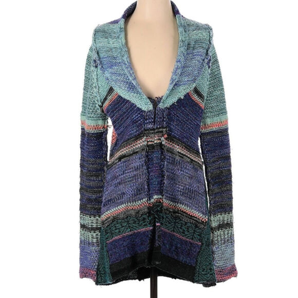 Free People Kryptonite Small Technicolor Cardigan Sweater - Picture 2 of 5